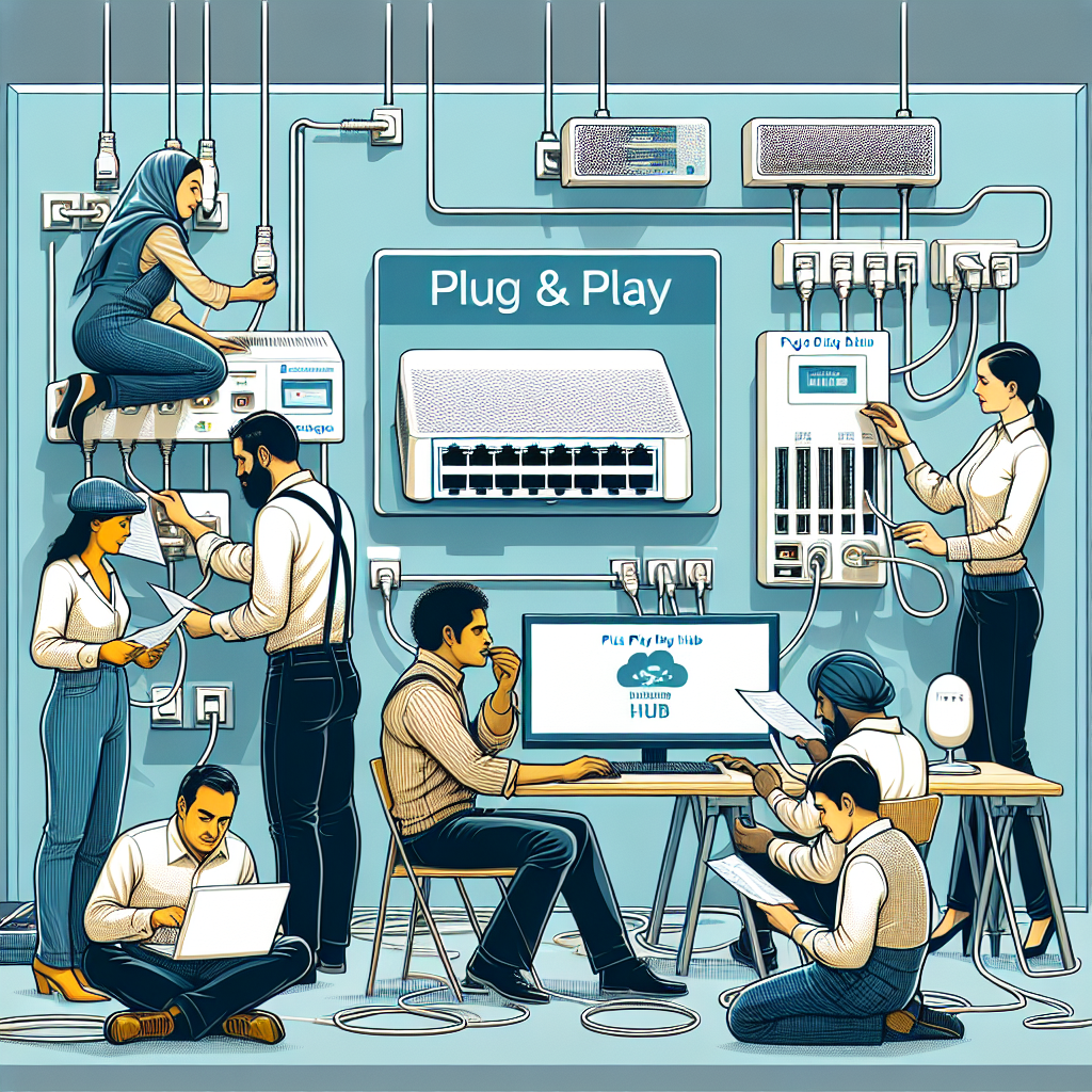 How do I set up a Plug & Play network hub?