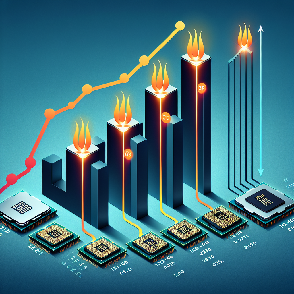 How do CPUs with different thermal design power (TDP) ratings compare in efficiency?